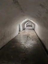 Lorong putih berkubah di Sumur Gumuling, kawasan Tamansari / White vaulted passage at Sumur Gumuling in the Tamansari area